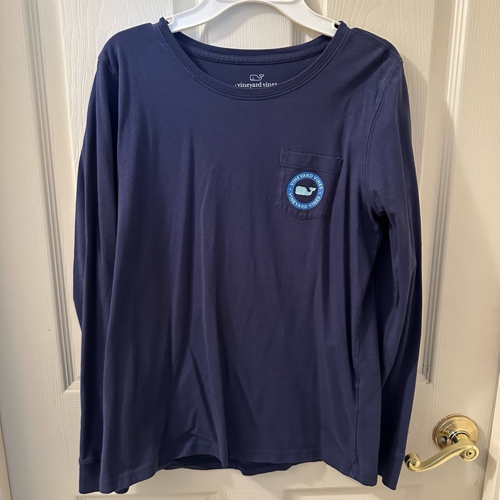 Vineyard Vines Women’s Long Sleeve Pocket Tee. Size Small
